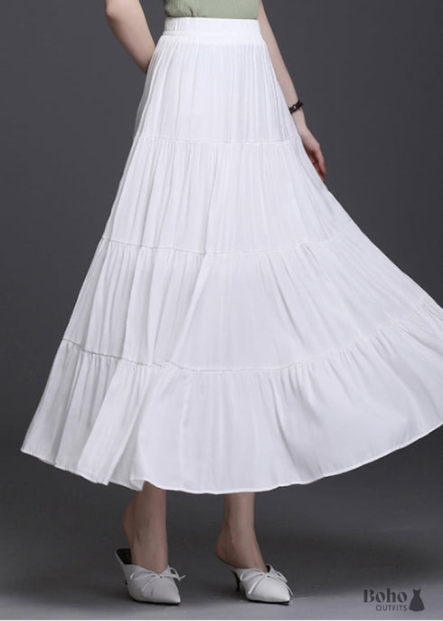 Boho Skirts in White / Colors For Women